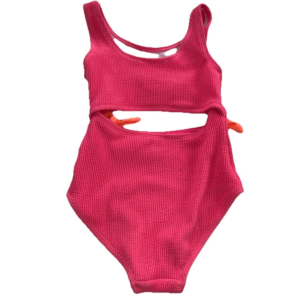 Derek Heart Girl's Size 6 Swimsuit Cut Out One Piece - Picture 4 of 5